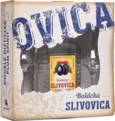 Bocka Slivovica Hranat + 2 pohre 52% 0,7l (darekov balenie 2 pohre)