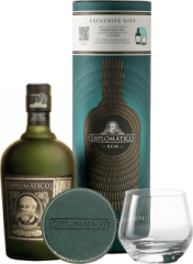Diplomatico Reserva Exclusiva  darekov set s pohrom a podtckou 40% 0,7l (darekov balenie 1 pohr)
