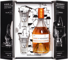 Godet God by Godet VSOP + 2 pohre 70,6% 0,35l