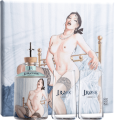 J.Rose No.6 Box + 2 pohre 43% 0,7l (darekov balenie 2 pohre)