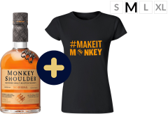Monkey Shoulder + Triko dmske M (set 1 x 0.7 l)