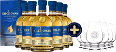 Set 6x Kilchoman Machir Bay + 6 pohrov glencairn (set 6 x 0.7 l)