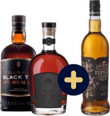 Set Black Tot + Davidsen's XO Black + Tanduay Spiced zadarmo (set 1 x 0.7 l, 1 x 0.7 l, 1 x 0.7 l)