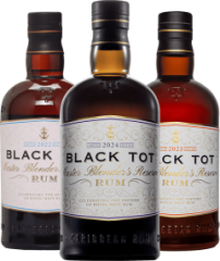 Set Black Tot Master Blender's Reserve 2022 + 2023 + 2024  (set 1 x 0.7 l, 1 x 0.7 l, 1 x 0.7 l)