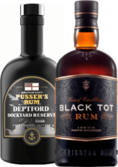 Set Black Tot + Pusser's Rum Deptford Dockyard Reserve (set 2 x 0.7 l)