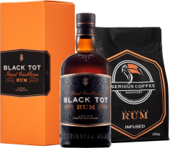 Set Black Tot + Serious Coffee Roastery Coffee Infused by Rum (set 1 x 0.7 l)