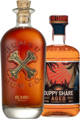 Set Bumbu Rum + The Duppy Share Aged Caribbean Rum 1,4l (set 1 x 0.7 l, 1 x 0.7 l)