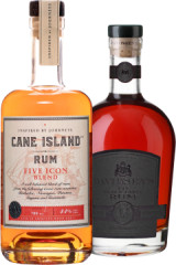 Set Cane Island Five Icon Blend + Davidsen's XO Black Label (set 1 x 0.7 l, 1 x 0.7 l)