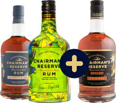 Set Chairman's Forgotten Casks + Original Parrot + Spiced zadarmo (set 1 x 0.7 l, 1 x 0.7 l, 1 x 0.7 l)