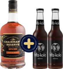 Set Chairman's Reserve Spiced + 2x fritz-kola zadarmo (set 1 x 0.7 l, 2 x 0.33 l)