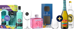 Set Classic Gin Kiss (set 1 x 0.7 l, 1 x 0.7 l, 1 x 0.75 l, 1 x 0.75 l)