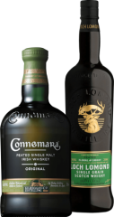 Set Connemara Peated + Loch Lomond Peated Floral and Smoky (set 2 x 0.7 l)