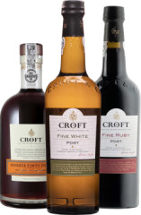 Set Croft Fine Ruby + Tawny + White Port (set 3 x 0.75 l)