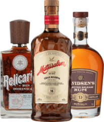 Set Davidsen's Selected Release + Matusalem Gran Reserva 15 + Relicario Ron Dominicano Superior (set 1 x 0.7 l, 1 x 0.7 l, 1 x 0.7 l)