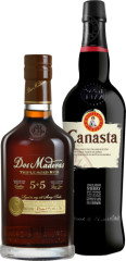 Set Dos Maderas PX 5+5 + Canasta Cream Sherry (set 1 x 0.7 l, 1 x 0.75 l)