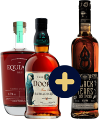 Set Equiano + Doorly's 12 ron + Black Tears Spiced zadarmo (set 1 x 0.7 l, 1 x 0.7 l, 1 x 0.7 l)