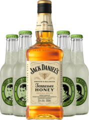 Set Jack Daniel's Honey + 4x Thomas Henry Bitter Lemon (set 1 x 0.7 l, 4 x 0.2 l)