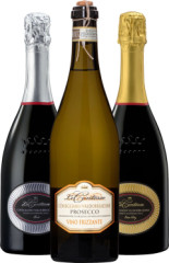 Set Le Contesse Prosecco Conegliano Valdobbiadene  (set 1 x 0.75 l, 1 x 0.75 l, 1 x 0.75 l)