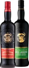 Set Loch Lomond Single Grain + Loch Lomond Peated Floral and Smoky 1,4l (set 1 x 0.7 l, 1 x 0.7 l)