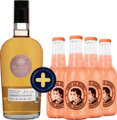 Set Mezcal Planta Santa Anejo + 4x Thomas Henry Grapefruit 0,2l zadarmo (set 1 x 0.7 l, 4 x 0.2 l)