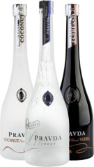 Set Pravda Vodka + Vodka Espresso + Vodka Coconut (set 1 x 0.7 l, 1 x 0.7 l, 1 x 0.7 l)