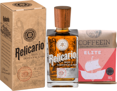 Set Relicario Ron Dominicano Superior + Coffeein Elite 200g (set 1 x 0.7 l)