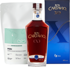 Set Ron Cartavio XO + Be:Caf Peru Cosecha De Mujer 500g (set 1 x 0.7 l)