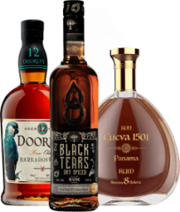 Set Rumov� trio: Panama, Barbados & Spiced (set 1 x 0.7 l, 1 x 0.7 l, 1 x 0.7 l)