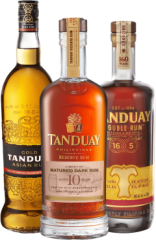 Set Tanduay: rumov� trio z Filip�n (set 1 x 0.7 l, 1 x 0.7 l, 1 x 0.7 l)