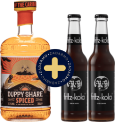 Set The Duppy Share Spiced + 2x fritz-kola zadarmo (set 1 x 0.7 l, 2 x 0.33 l)