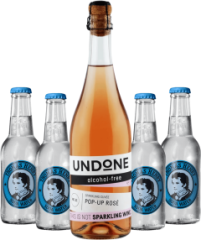 Set Undone No.21 Pop - Up Rose + 4x Thomas Henry Soda (set 1 x 0.7 l, 4 x 0.2 l)