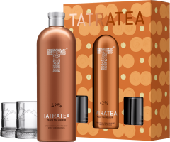 Tatratea Peach & White + 2 pohre 42% 0,7l (darekov balenie 2 pohre)