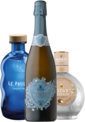 Ve�kono�n� set Le Philtre Organic Vodka (set 1 x 0.7 l, 1 x 0.75 l, 1 x 0.5 l)